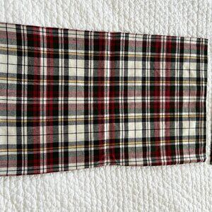 (2) Plaid Pottery Barn Pillow Covers - Lumbar 16 x 26